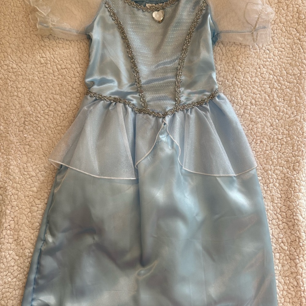 Disney Princess Cinderella Blue Princess Dress with Silver Accents